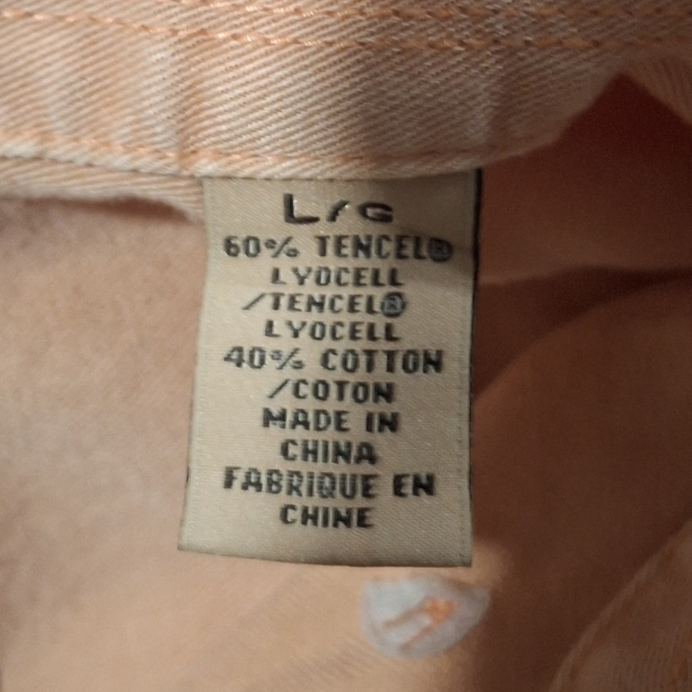Tommy Bahama Men's Peach Button-Up Shirt SMOKE FREE HOME🚭 - Picture 5 of 7